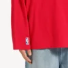 Pánské tričko s dlouhým rukávem v oversized střihu z kolekce Balenciaga | NBA v červené/vícebarevné barvě