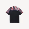 Pánské tričko s potiskem „extreme tie dye“ a středním střihem v černé barvě