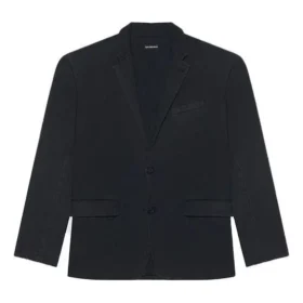 Pánská velká pletená bunda Balenciaga FW21 v retro stylu, černá 662388TAV041000