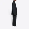 Pánská velká pletená bunda Balenciaga FW21 v retro stylu, černá 662388TAV041000