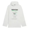 Pánské volné bílé tričko Balenciaga FW21 s potiskem písmen abecedy 662424TKVF89085