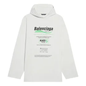 Pánské volné bílé tričko Balenciaga FW21 s potiskem písmen abecedy 662424TKVF89085