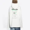Pánské volné bílé tričko Balenciaga FW21 s potiskem písmen abecedy 662424TKVF89085