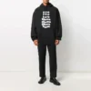 Pánské volnočasové boty Balenciaga s potiskem abecedy, černé 641679TJV931070