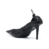 Podpatky s 80mm podpatkem a nařaseným lemem „Black“ 636612WA2M01000