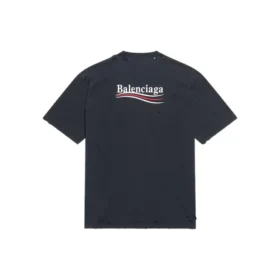 Political Campaign Tričko s politickým motivem, volný střih „Washed Black“ 641675TKVJ19034