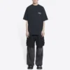 Political Campaign Tričko s politickým motivem, volný střih „Washed Black“ 641675TKVJ19034