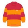 Polokošile s dlouhým rukávem a prořezaným střihem „Raspberry Fluo Orange“ 657073TKVA56667