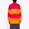 Polokošile s dlouhým rukávem a prořezaným střihem „Raspberry Fluo Orange“ 657073TKVA56667