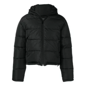 Péřová bunda s malým logem „Black“ 556231TYD331000