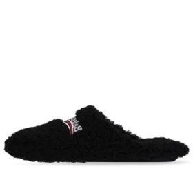 Párové pantofle s kožešinou „Black“ 694799W2DO11096