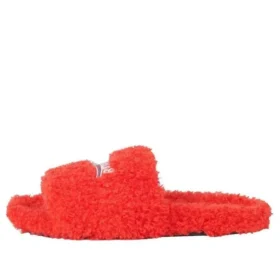 Párové pantofle s kožešinou „Red“ 654261W2DO16596