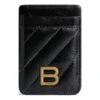 Prošívaný držák na karty Crush Magnet „Black“ 782132210J11000