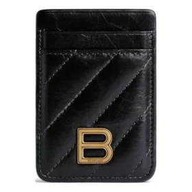 Prošívaný držák na karty Crush Magnet „Black“ 782132210J11000