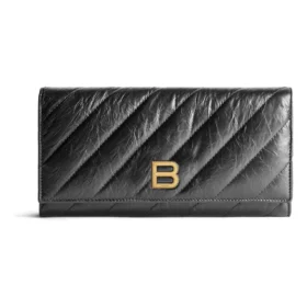Prošívaná peněženka na řetízku Crush „Black“ 781723210J11000