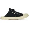 Párské pantofle „Black Destroyed Cotton and White Rubber“ 693952W3RC31090