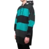 Pruhovaná oversized mikina s kapucí „Green Black“ 556137TDV325567