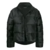Pufferová bunda s vyšívaným logem „Black“ 582998TFO061000