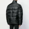 Pufferová bunda s vyšívaným logem „Black“ 582998TFO061000