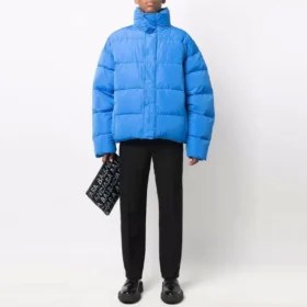 Pufferová bundy s logem BB „Indigo“ 642228TFO044011