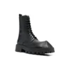 Rhino 25 mm Kozačky s šněrováním, „Black Smooth Calfskin“ 712638WBB501000