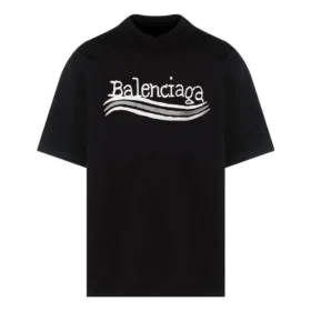Ručně kreslené tričko Balenciaga „Black“ 641675TNVE71197