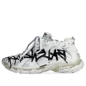 Runner Graffiti Tenisky „Black and White Mesh and Nylon“ 677403W3RBQ9010