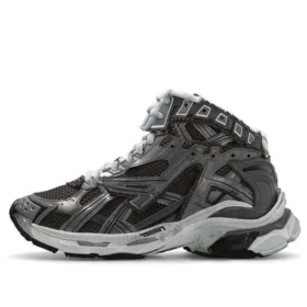 Runner High Top Tenisky „šedá nylonová tkanina připomínající semiš“ 695764W3RH31891