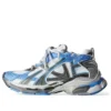 Runner Tenisky „Blue and Grey Nylon and Suede Like Fabric“ 772774-W3RNY4912