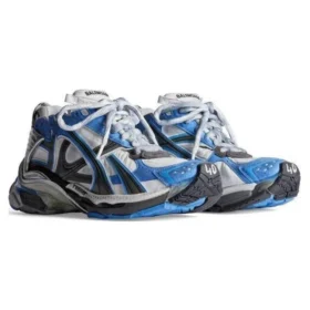 Runner Tenisky „Blue and Grey Nylon and Suede Like Fabric“ 772774-W3RNY4912