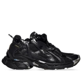 Runner Tenisky „Černá síťovina a nylon s průhlednými vícebarevnými dekoracemi“ 677402W3RB11000
