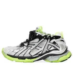 Runner Tenisky „White Black and Neon Yellow Mesh and Nylon“ 677403W3RBP1093