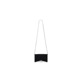 Sametová jerseyová peněženka Hourglass na řetízku „Black“ 6560502AAPT1000