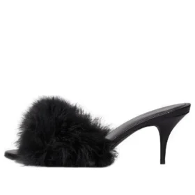 Sandály Boudoir 70 mm „Black Feathers“ 787447W0WMQ1000
