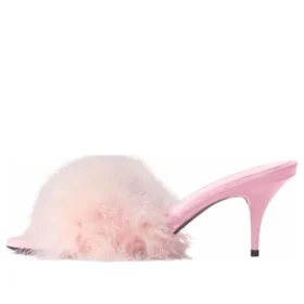 Sandály Boudoir 70 mm „Pink Feathers“ 787447W0WMQ5000