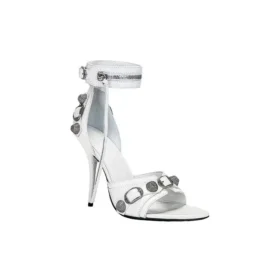 Sandály Cagole 110 mm „White Arena Lambskin“ 743057WAD4E9081