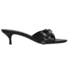 Sandály Cagole 50 mm „Black Arena Lambskin“ 694350WAD4E1081
