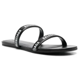 Sandály s logem „Calf Black“ 694999WCAE11090