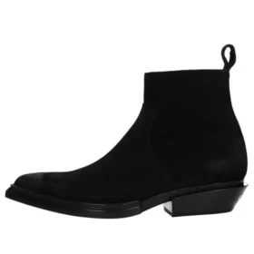 Santiago černé semišové kozačky „Black“ 579736WA7301000