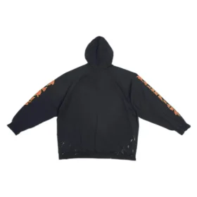 SBalenciaga Mikiny s kapucí Metallica Oversized Fit „Black Orange“ 697879TMV891055