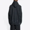 SBalenciaga Mikiny s kapucí Metallica Oversized Fit „Black Orange“ 697879TMV891055