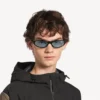 Sluneční brýle Neo s kulatými skly v černé barvě Sluneční brýle Neo s kulatými skly v černé barvě