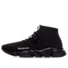 Speed Lace Up Sneakers „Černý recyklovaný úplet a černá podrážka“ 587289W2DB11013