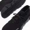 Speed Lace Up Sneakers „Černý recyklovaný úplet a černá podrážka“ 587289W2DB11013