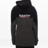 Sportovní mikina s kapucí a nášivkou Cola „Black“ 621069T31754088