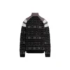 Sportovní svetr B Half Zip Track Mix z žakárového úpletu „Black Grey“ 675289T16171240