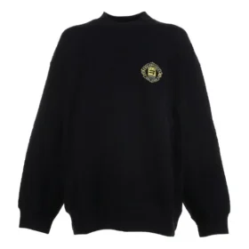 Sportovní svetr s kulatým výstřihem a logem B Crest „Black“ 671125TLV60-1000