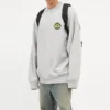 Sportovní svetr s kulatým výstřihem a logem B Crest „Grey“ 671125TLV601300