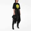 SS21 Drip Peace tričko s potiskem, volný střih, černé 641655TKVA11012