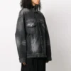 SS21 Logo Casual jednobarevná bunda s dlouhými rukávy, černá 620746TIW435720